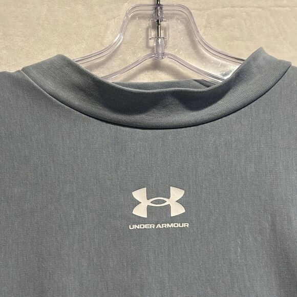Under Armour Sweatshirt Women's Medium Blue Rival Terry Oversized Crew Pullover - Picture 4 of 14